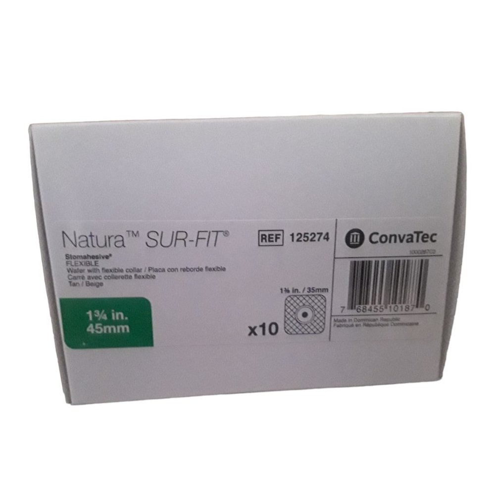 Convatec 125274 Wafer Barrier  SUR-FIT Natura Two-Piece Pre-Cut 3 boxes OPEN BOX